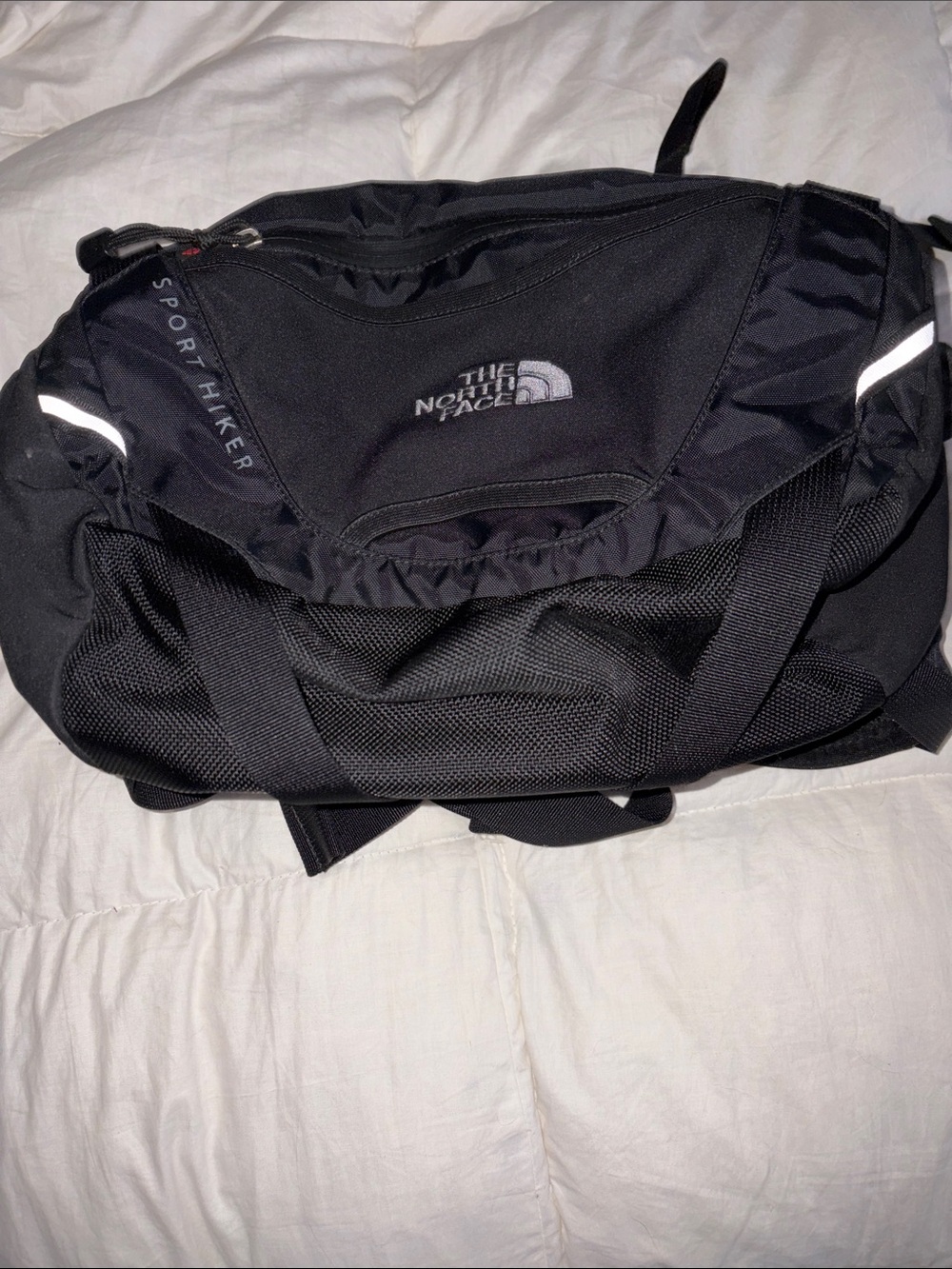 The North Face Black Sport Hiker Duffel with Reflective Accents